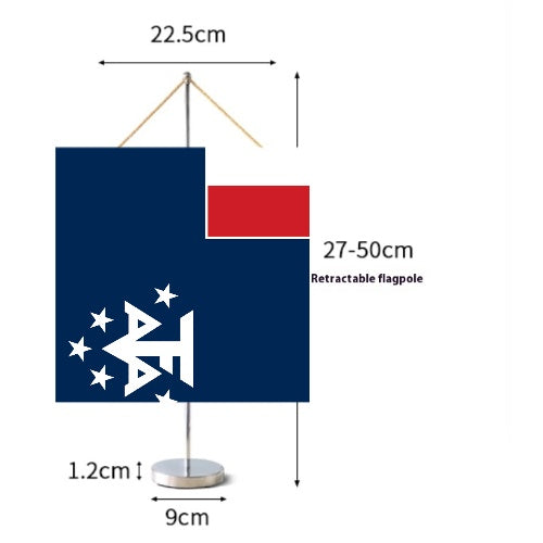Fanion Table Drapeau Antarctiques françaises en Polyester