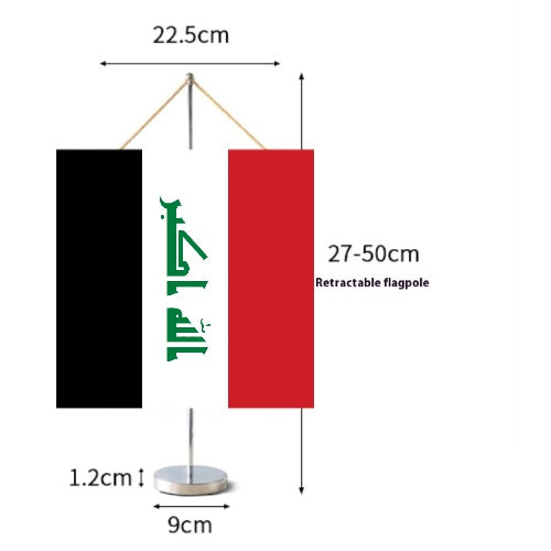 Fanion Table Drapeau Irak en Polyester