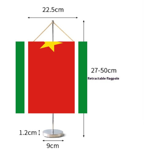 Fanion Table Drapeau de la Guadeloupe en Polyester