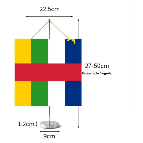 Fanion Table Drapeau République centrafricaine en Polyester