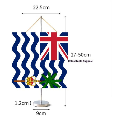 Fanion Table Drapeau Territoire britannique de l'océan Indien en Polyester