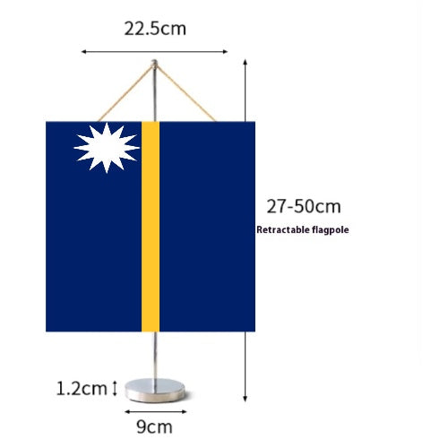 Fanion Table Drapeau Nauru en Polyester
