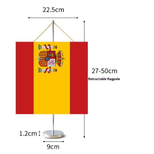 Fanion Table Drapeau Espagne en Polyester