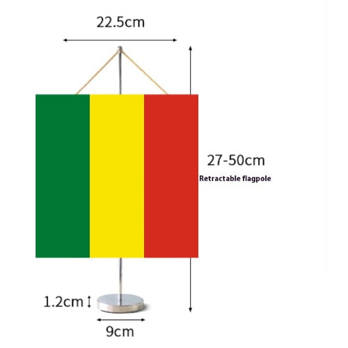 Fanion Table Drapeau la Bolivie en Polyester