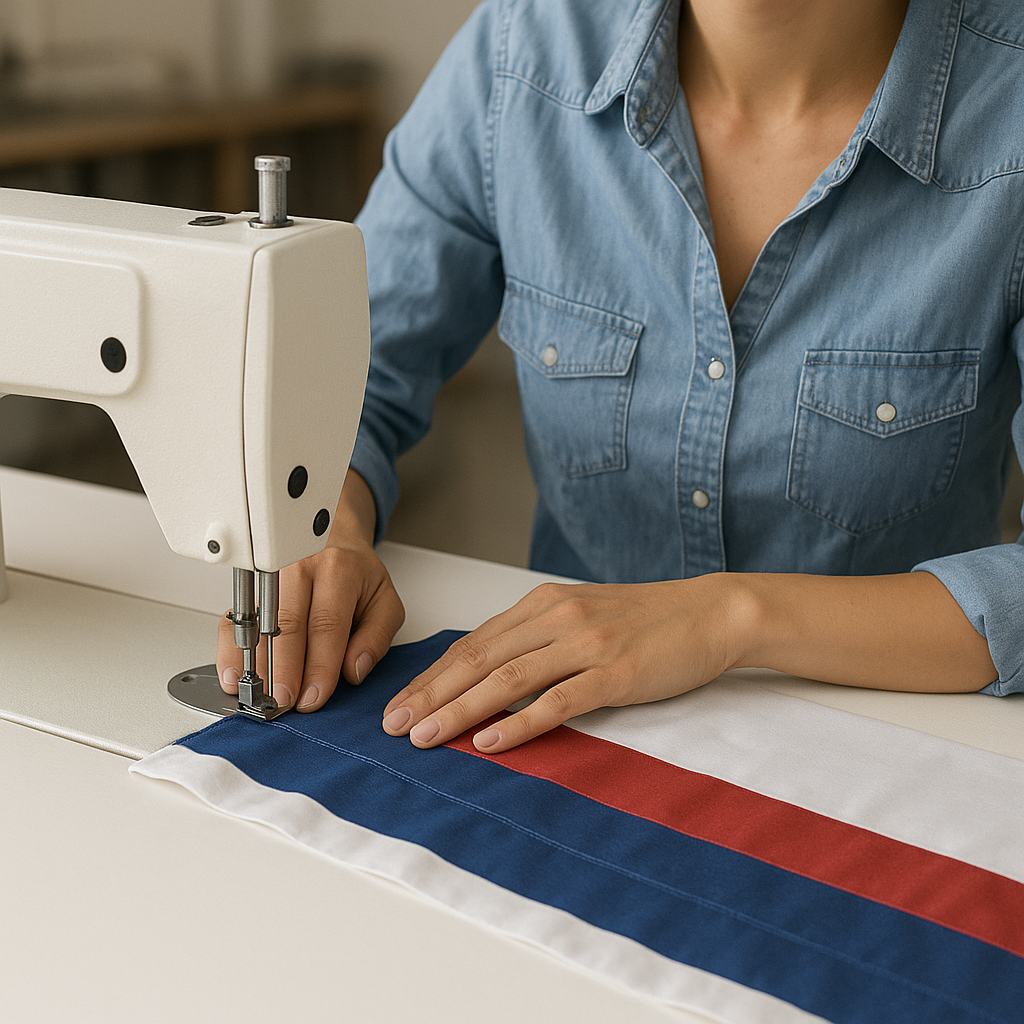 Drapeau couture polyester pixelforma