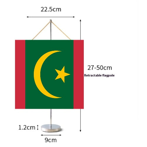 Fanion Table Drapeau Mauritanie en Polyester