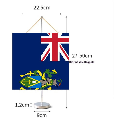 Fanion Table Drapeau Îles Pitcairn en Polyester