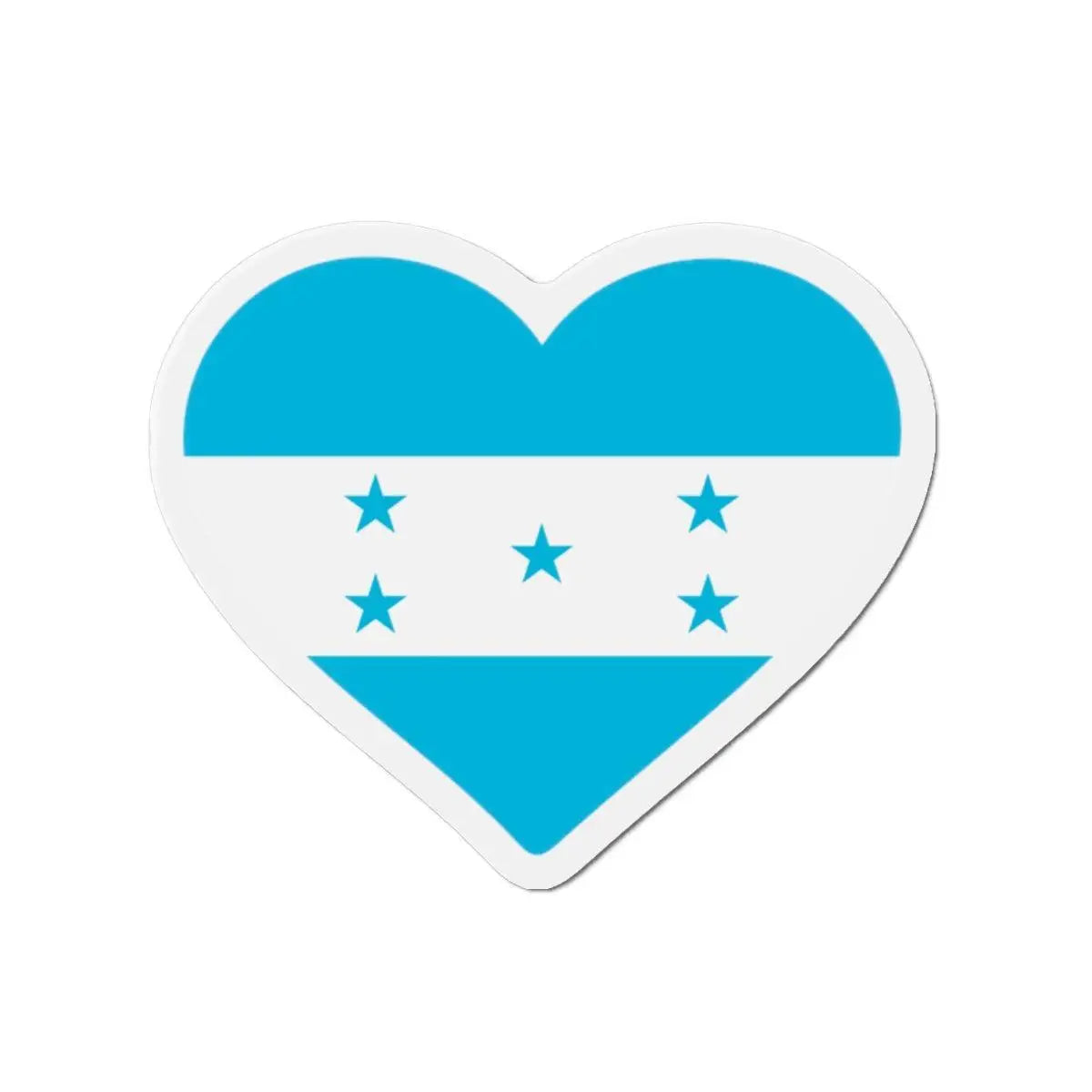 Aimant coeur drapeau honduras forme coeur décoratif