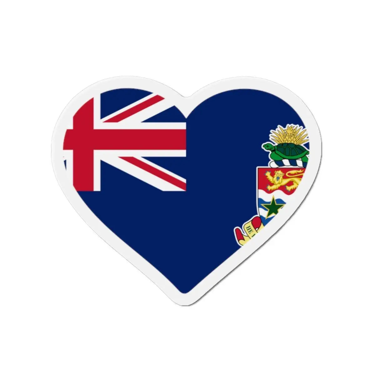 Aimant cœur drapeau îles caïmans souvenir décoratif