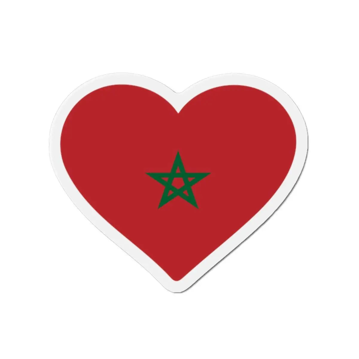 Aimant cœur drapeau maroc magnétique décoration souvenir