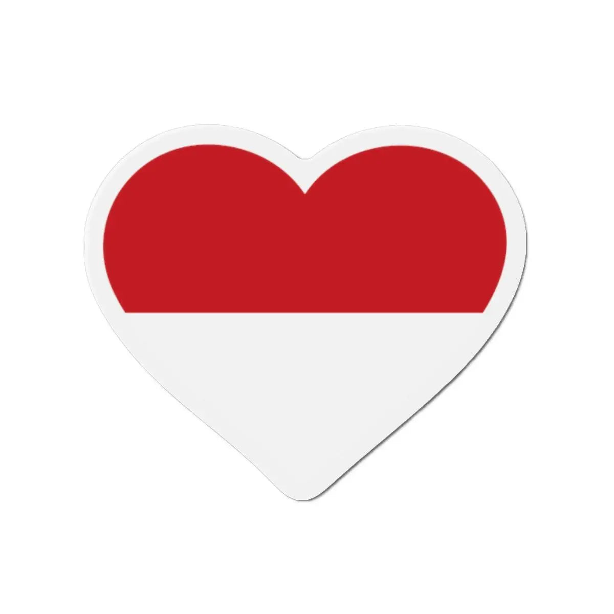 Aimant cœur drapeau monaco magnétique décoratif souvenir