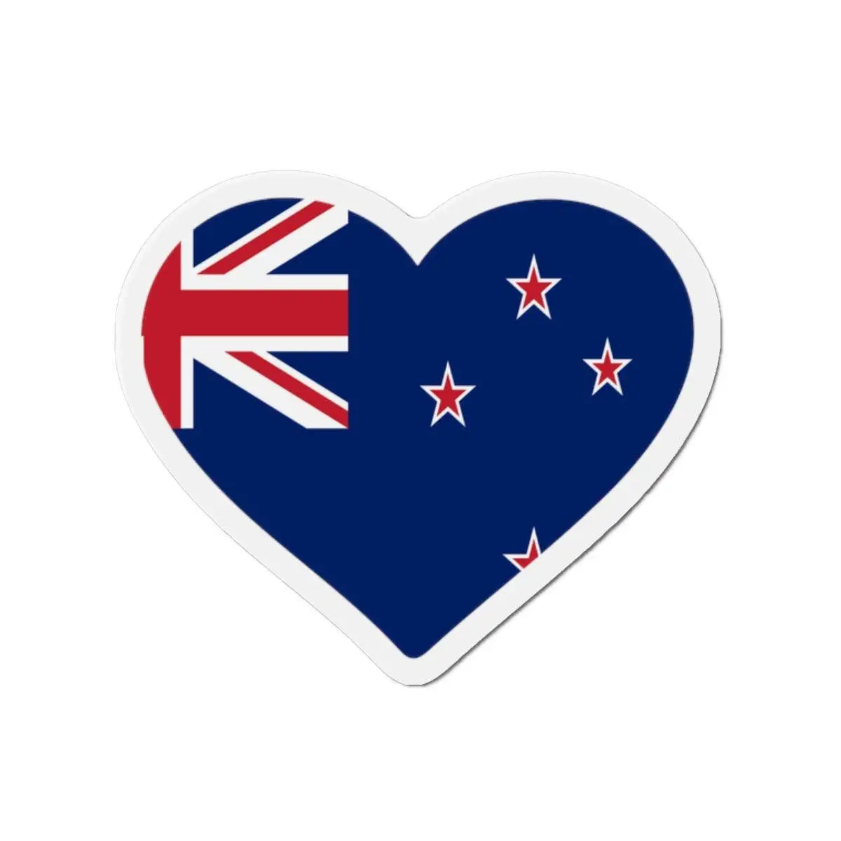 Aimant cœur drapeau nouvelle-zélande forme décorative
