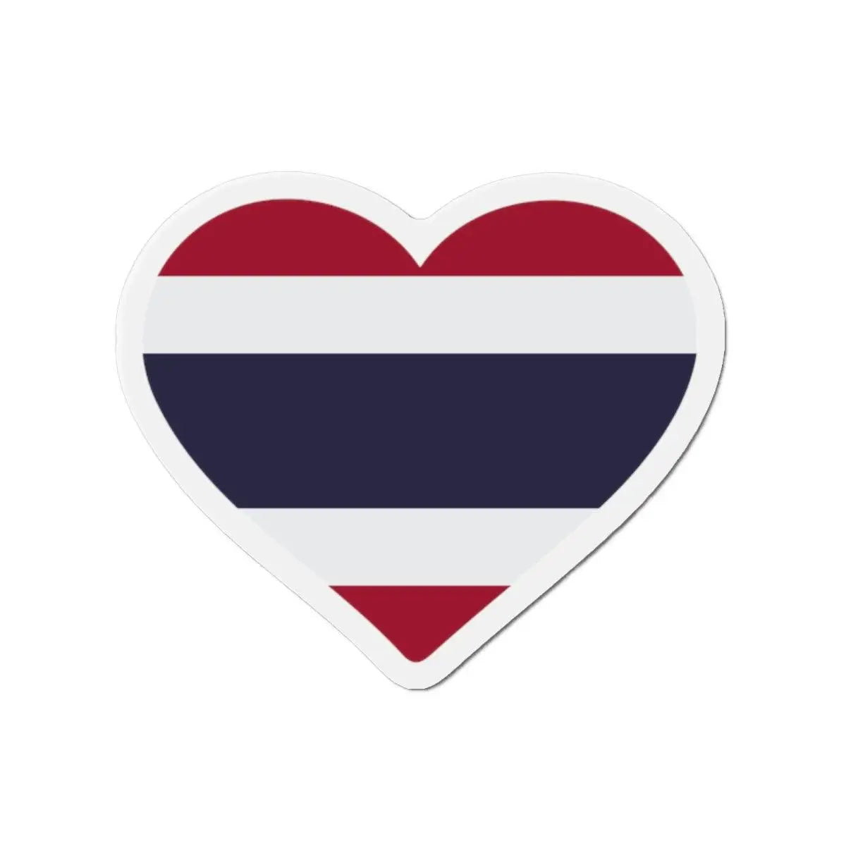Aimant coeur drapeau thaïlande forme décorative magnet