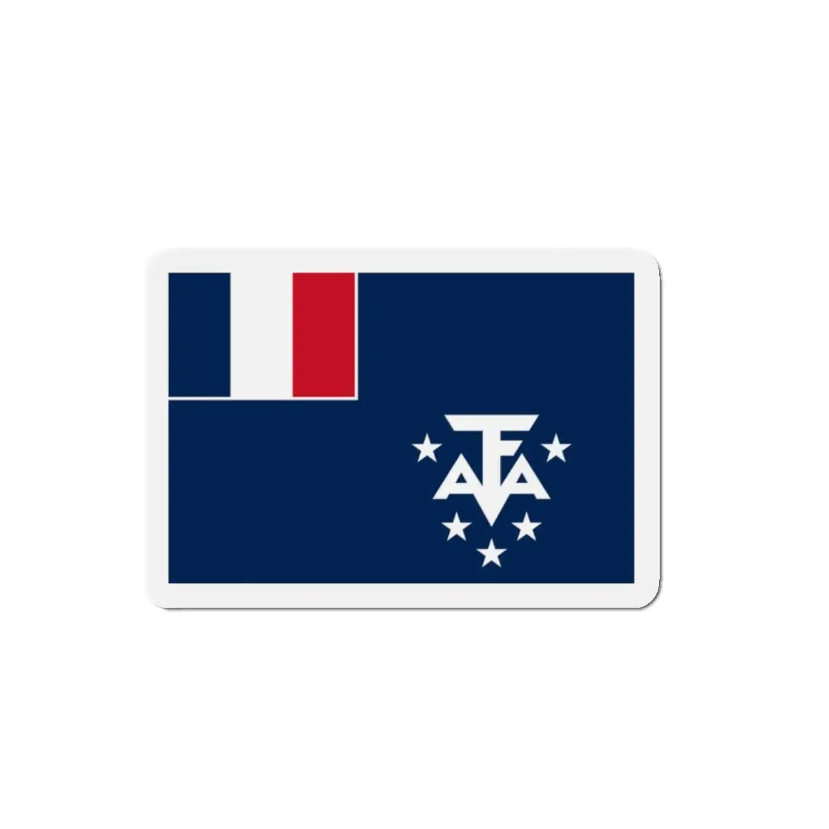 Aimant drapeau antarctique françaises forme rectangulaire