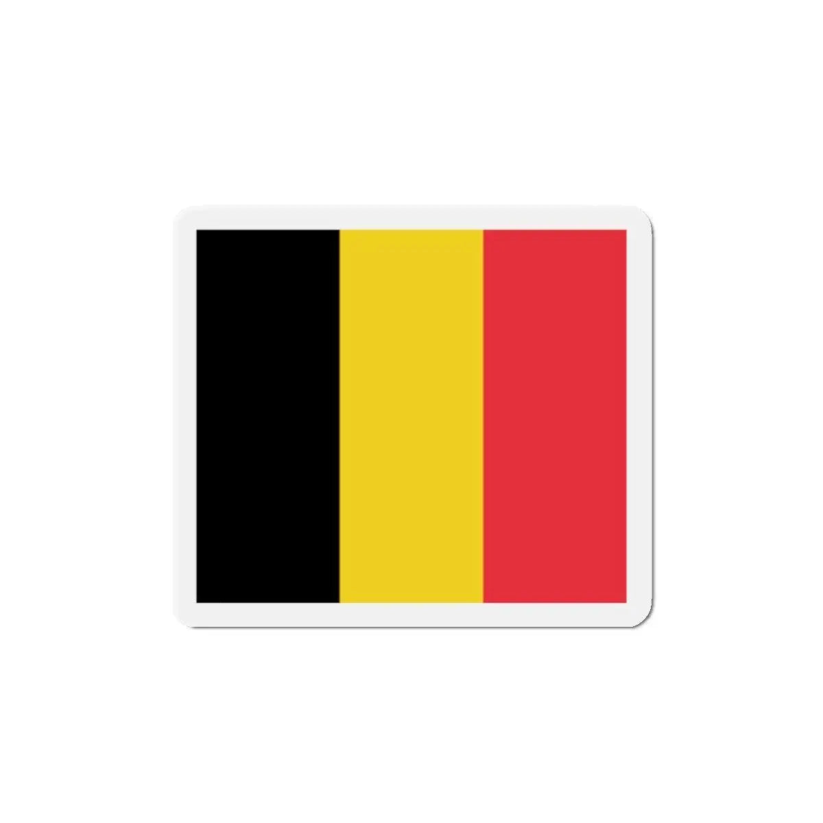 Aimant drapeau belgique forme rectangulaire décor métal
