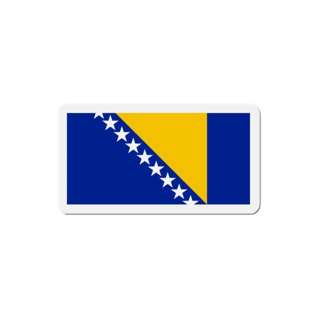 Aimant drapeau bosnie-herzégovine forme rectangulaire déco