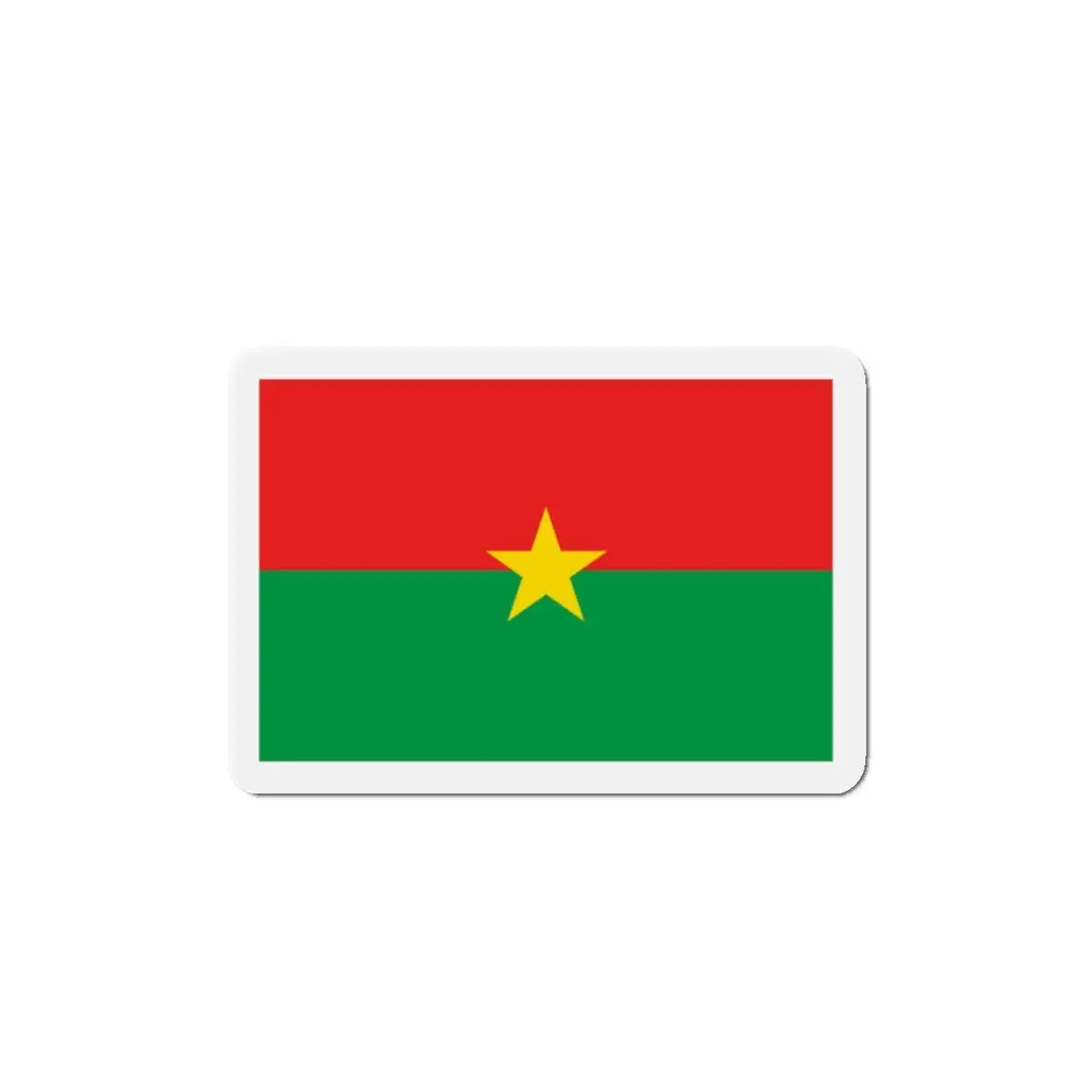 Aimant drapeau burkina faso forme rectangulaire décoratif