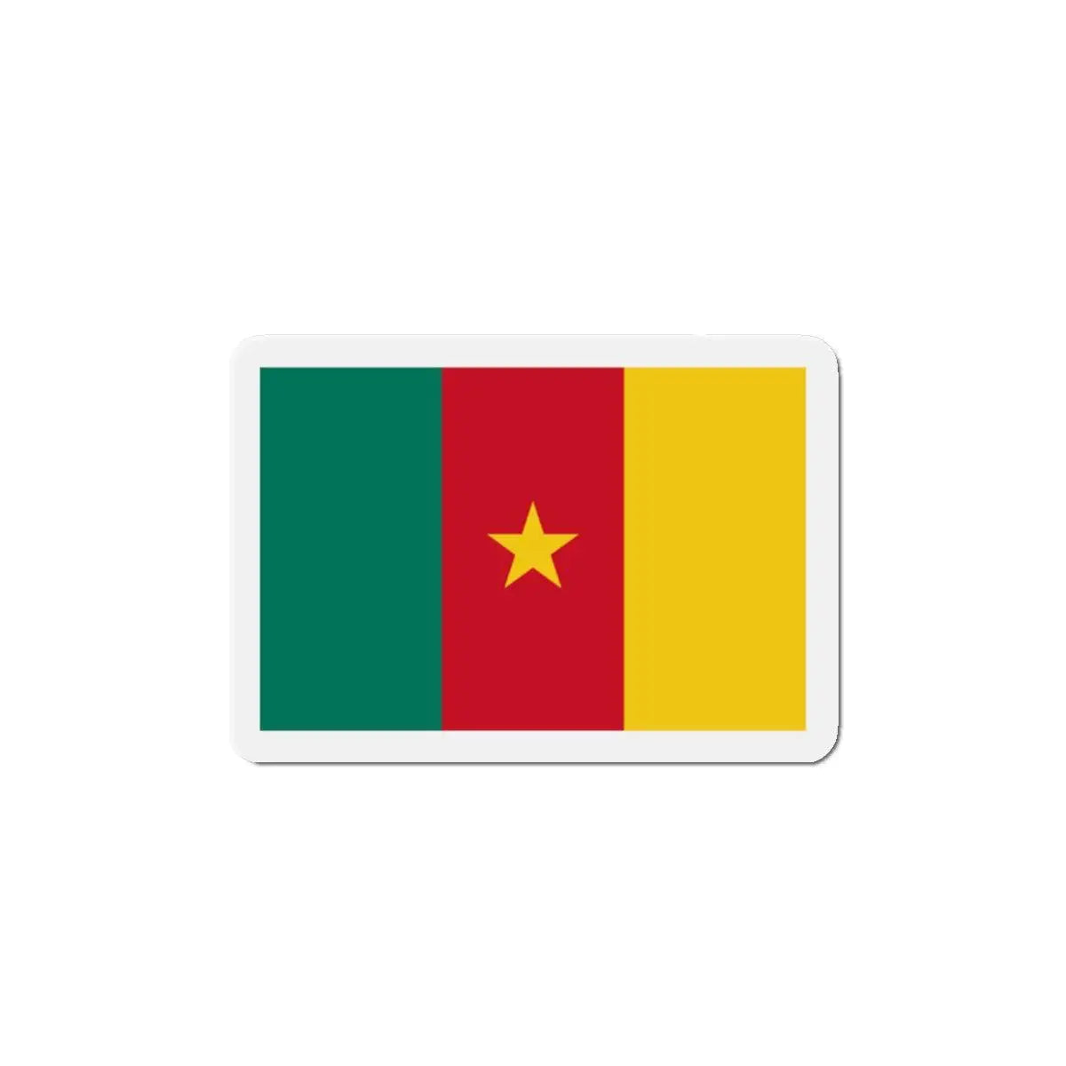 Aimant drapeau cameroun forme rectangulaire magnétique
