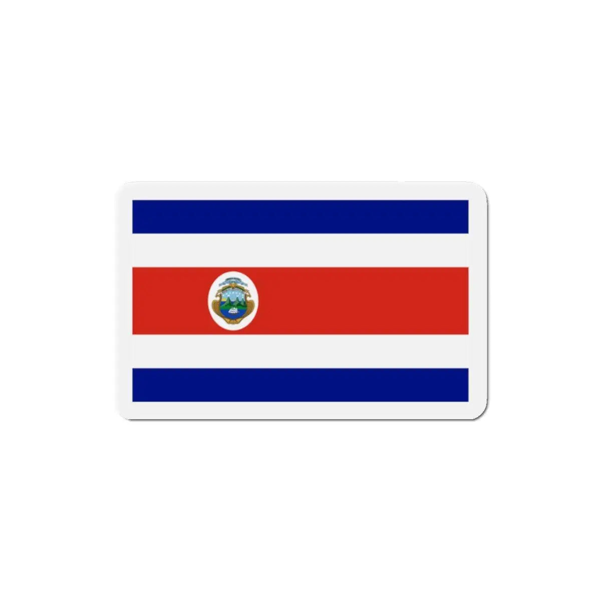 Aimant drapeau costa rica forme rectangulaire décoratif
