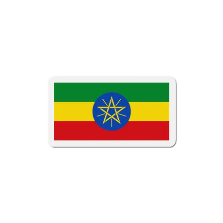 Aimant drapeau éthiopie rectangulaire décoratif coloré