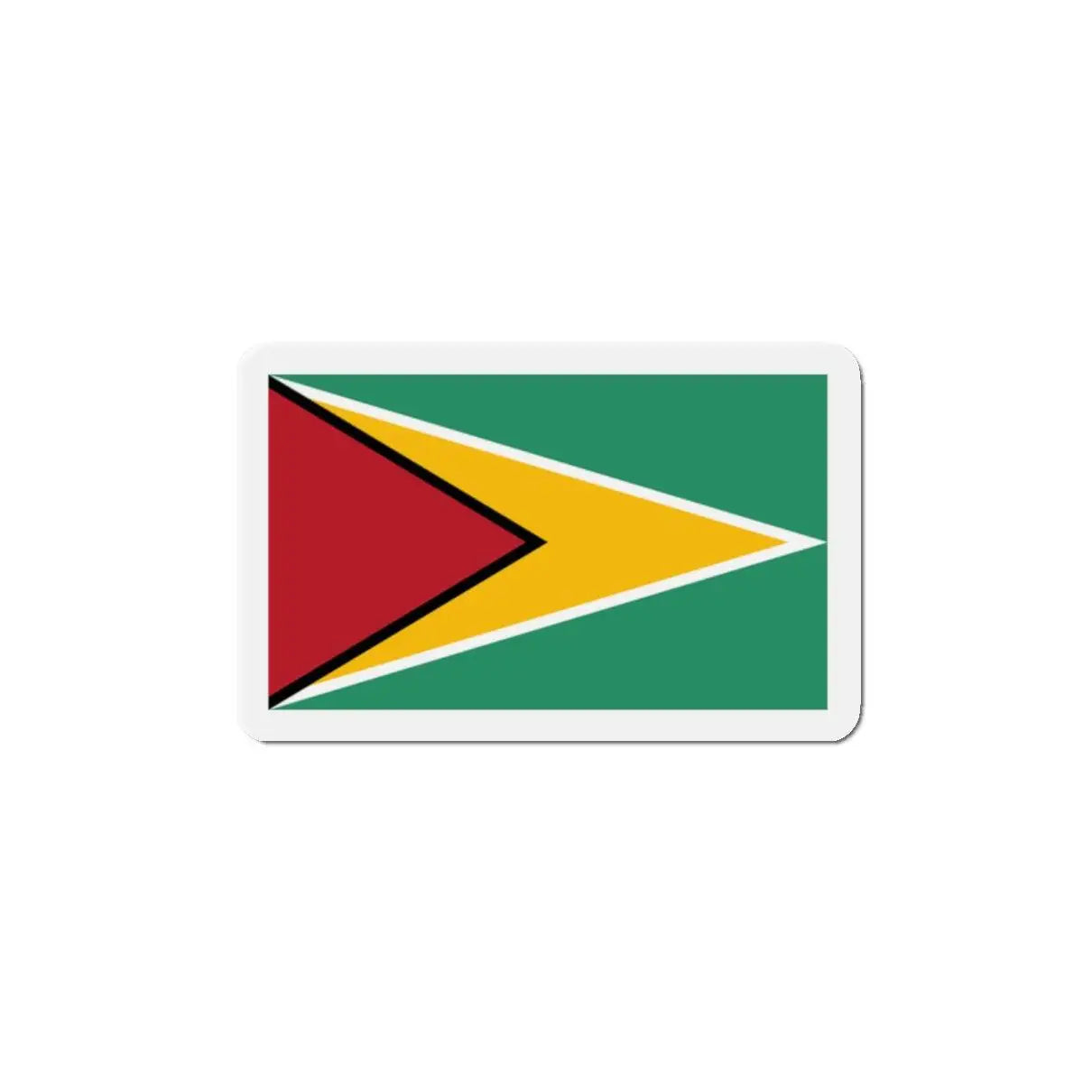 Aimant drapeau guyana rectangulaire décoratif magnétique