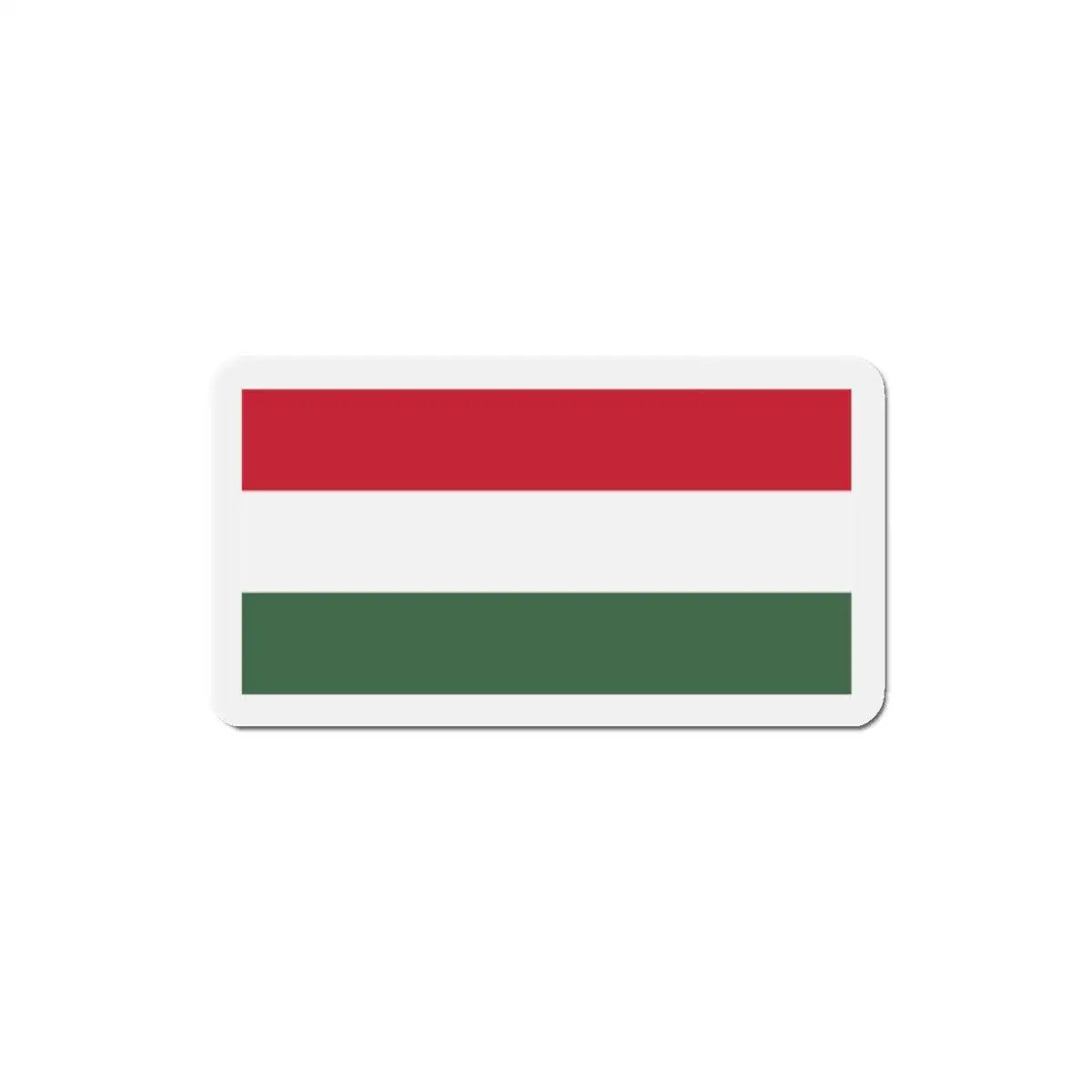 Aimant drapeau hongrie forme rectangulaire pour décoration