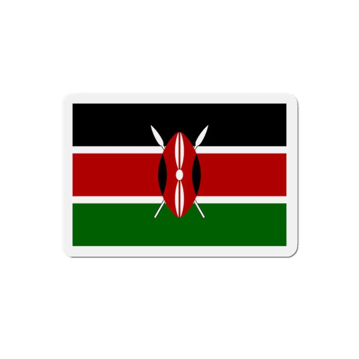 Aimant drapeau kenya rectangulaire décoratif magnétique