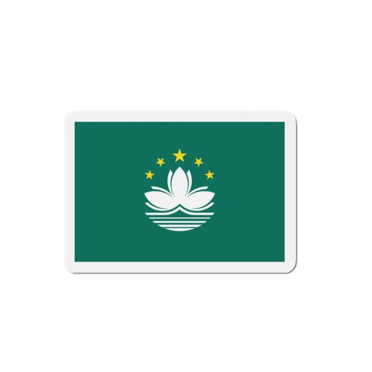 Aimant drapeau macao forme rectangulaire décoratif souvenir