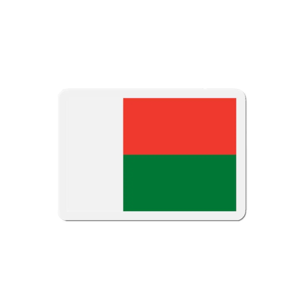 Aimant drapeau madagascar forme rectangulaire pour décoration