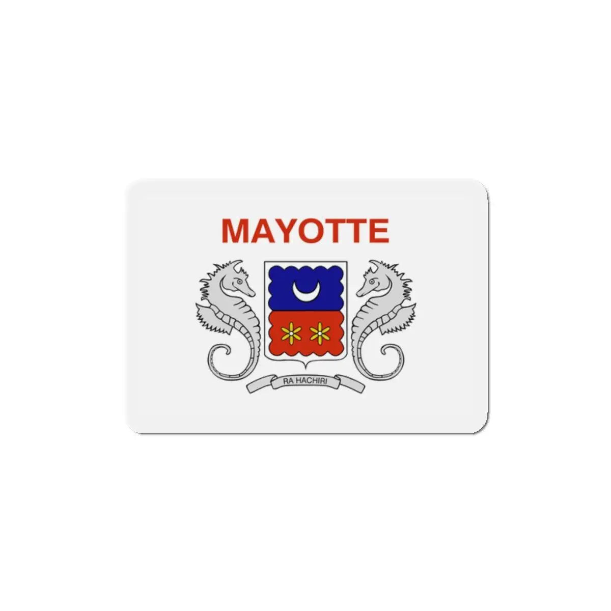 Aimant drapeau mayotte forme rectangulaire décoratif