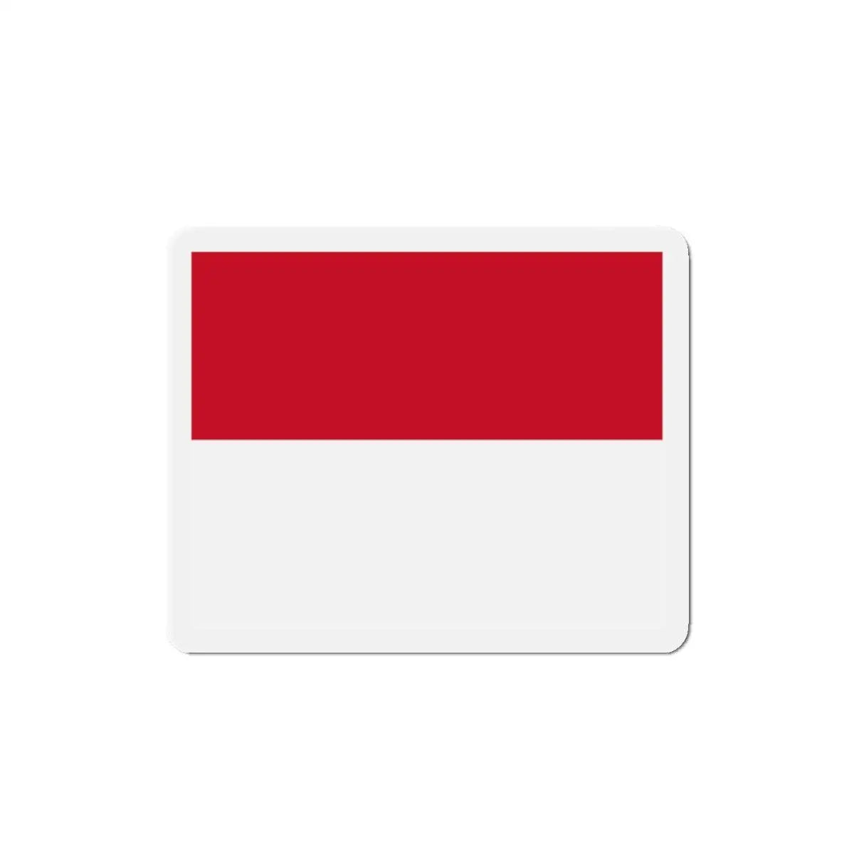 Aimant drapeau monaco forme rectangulaire décoratif rouge blanc