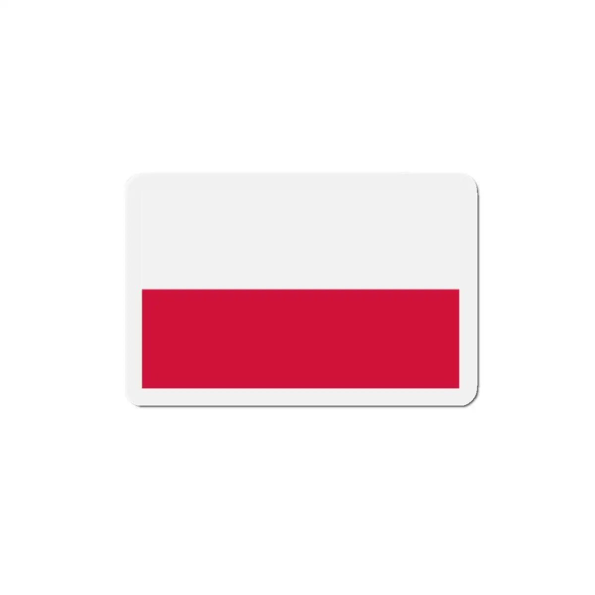 Aimant drapeau pologne rectangulaire décoratif pour frigo