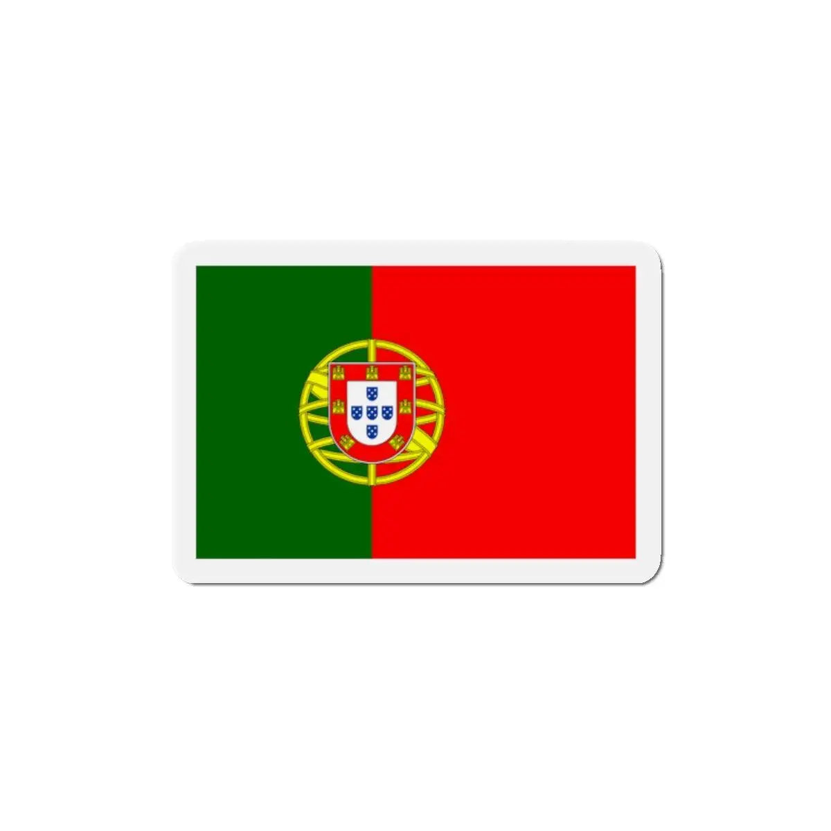 Aimant drapeau portugal forme rectangulaire décoratif