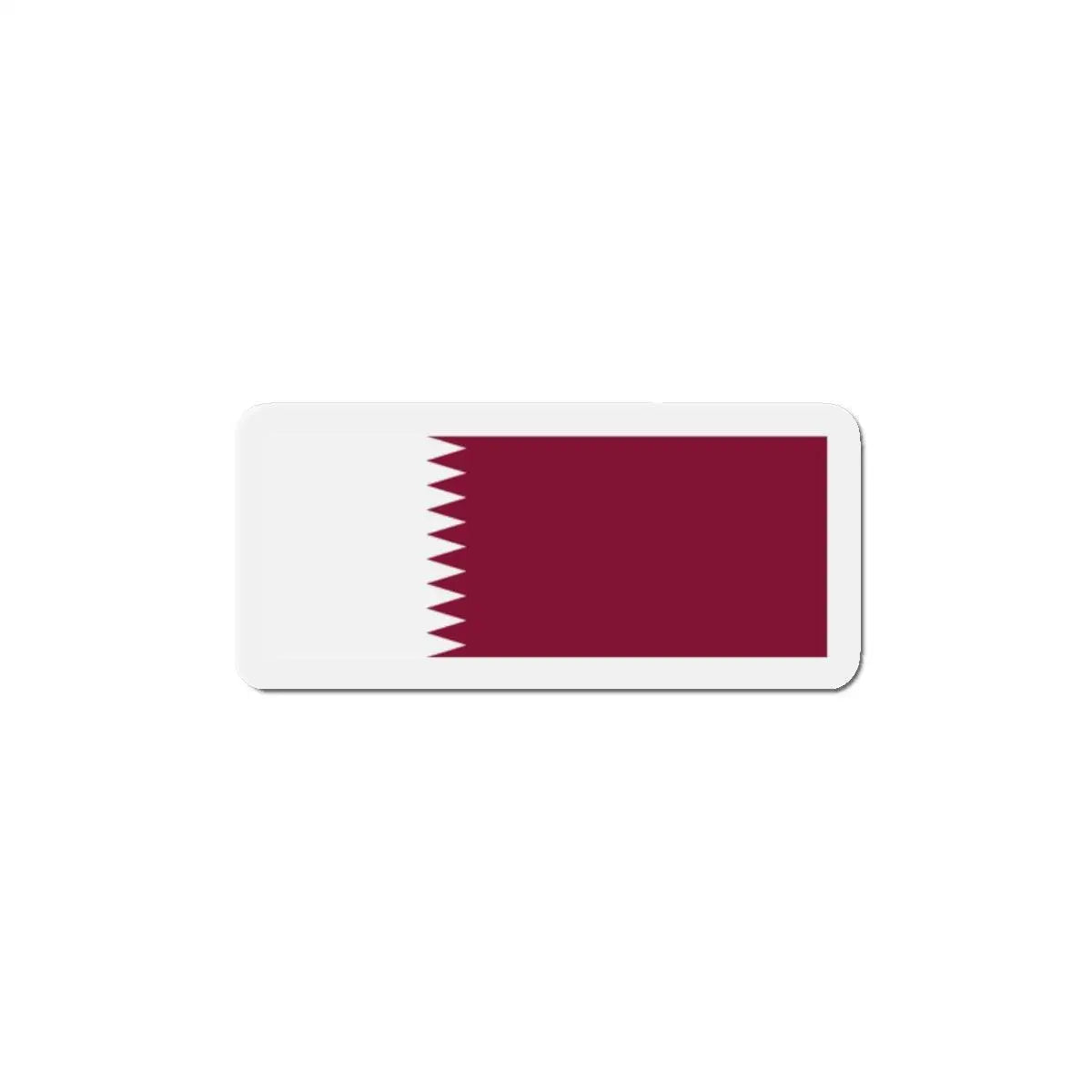 Aimant drapeau qatar forme rectangulaire finition soignée