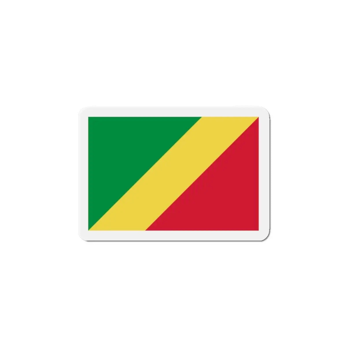 Aimant drapeau république du congo forme rectangulaire coloré