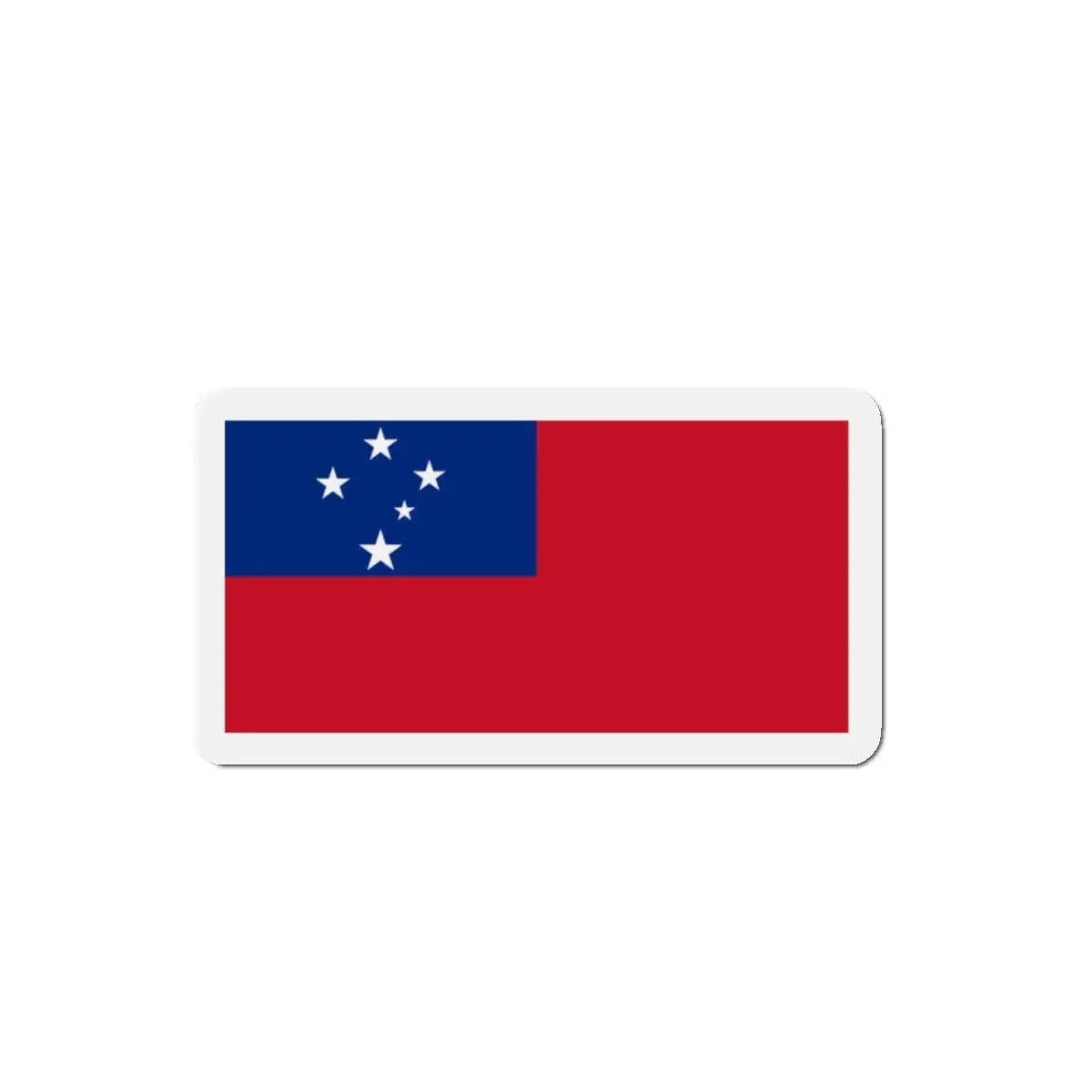 Aimant drapeau samoa rectangulaire décoratif multicolore