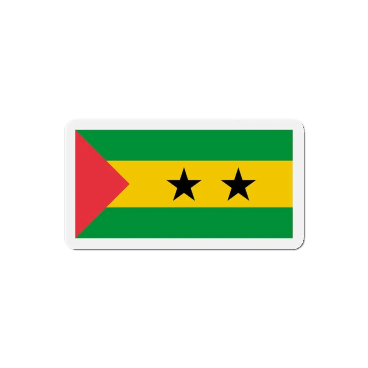 Aimant drapeau sao tomé-et-principe rectangulaire décoratif