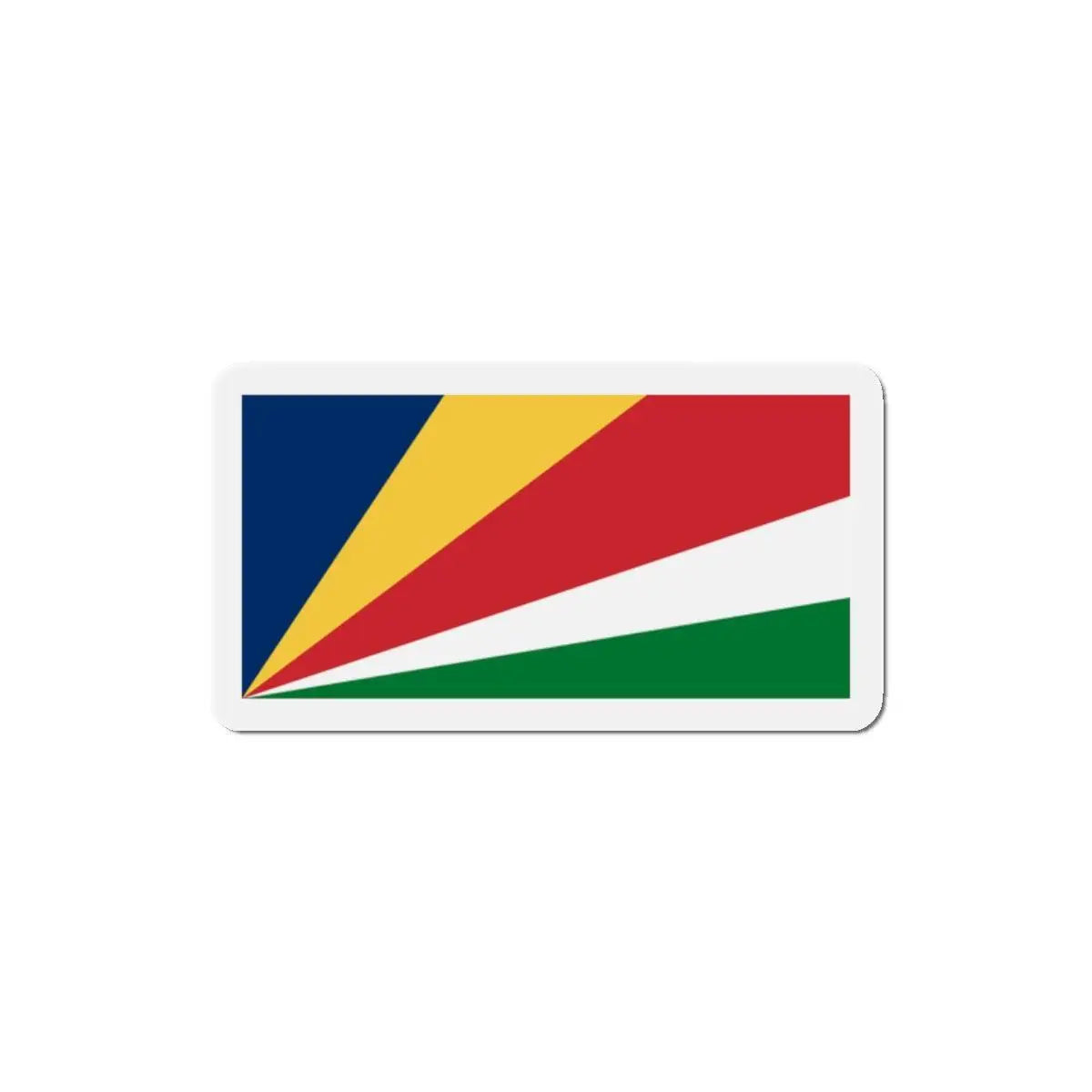 Aimant drapeau seychelles forme rectangulaire décoratif