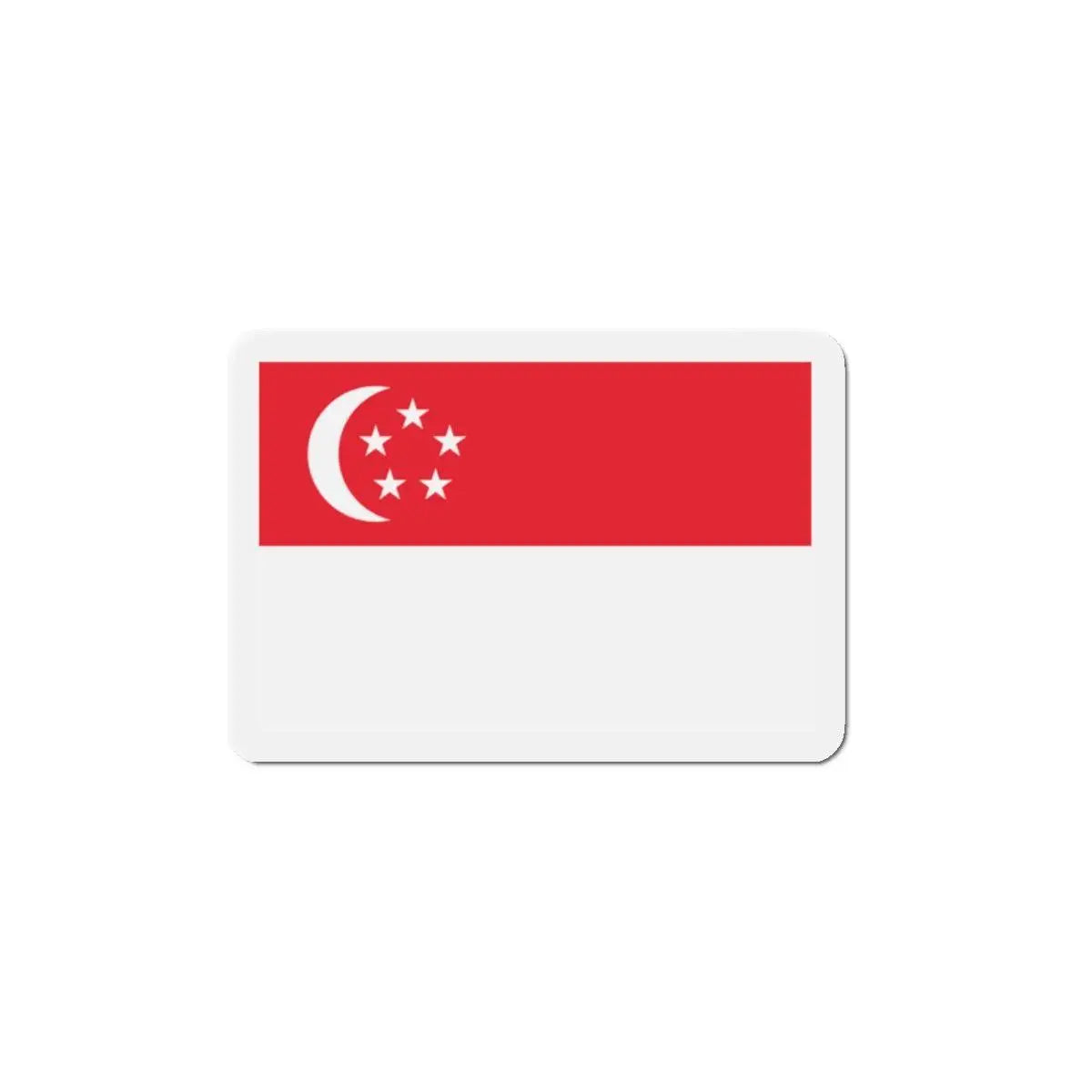 Aimant drapeau singapour rectangulaire décoratif magnet