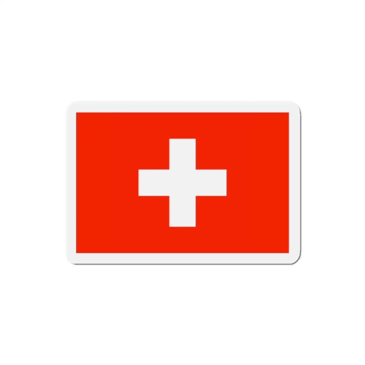 Aimant drapeau suisse rectangulaire décoratif magnet