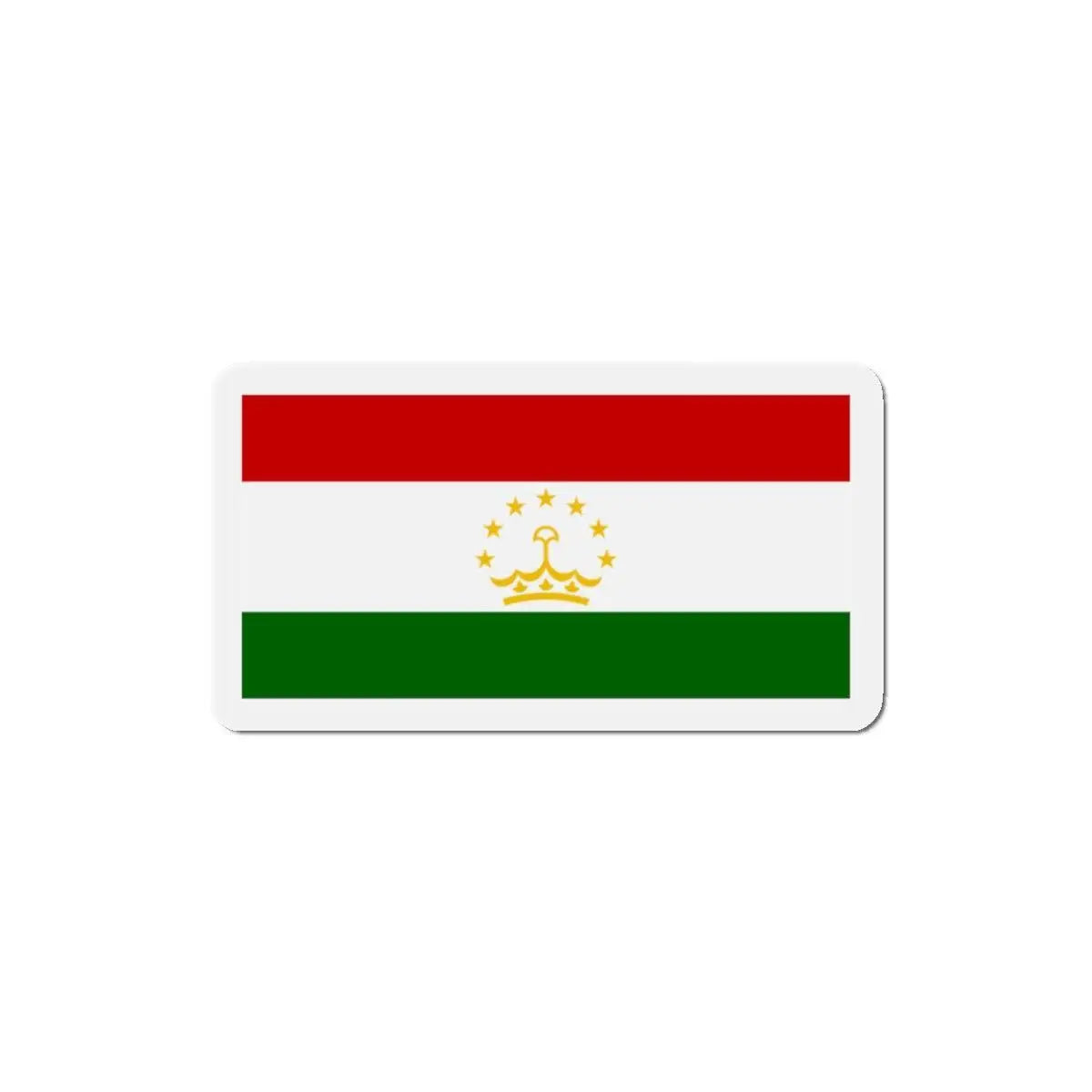 Aimant drapeau tadjikistan forme rectangulaire décoratif