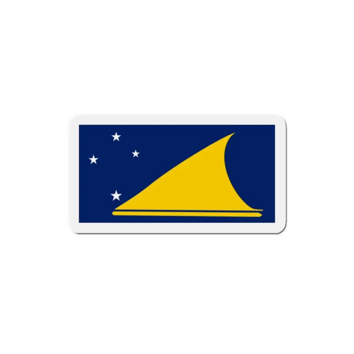 Aimant drapeau tokelau forme rectangulaire décoratif