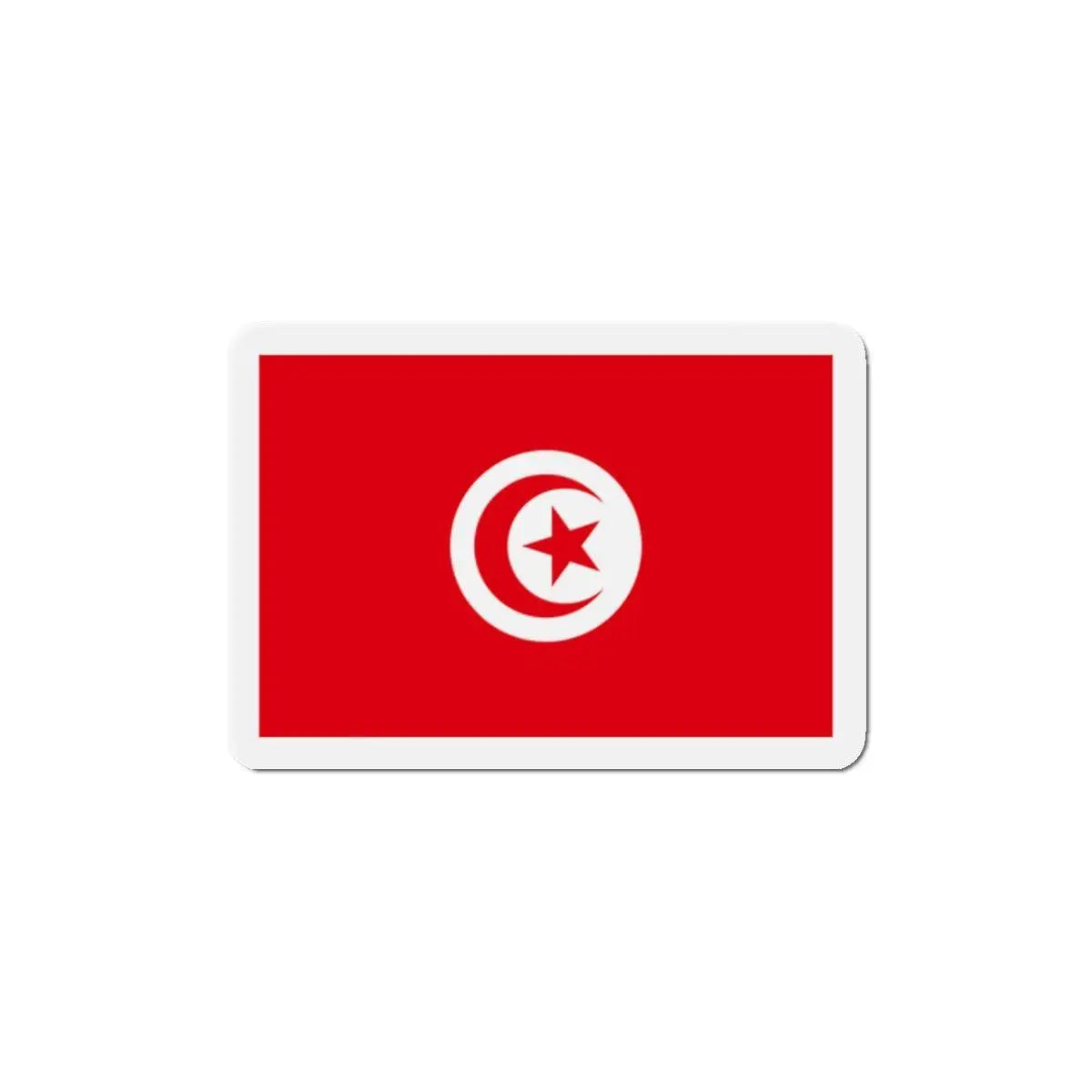 Aimant drapeau tunisie forme rectangulaire décoratif magnet