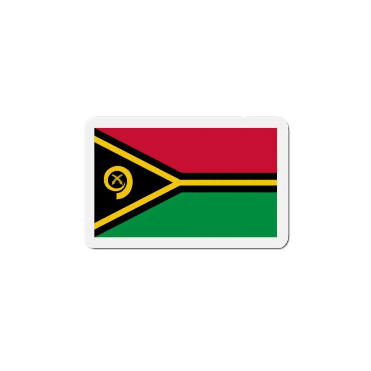 Aimant drapeau vanuatu rectangulaire décoratif coloré