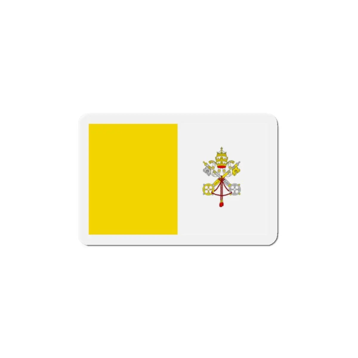 Aimant drapeau vatican rectangulaire décoratif magnétique