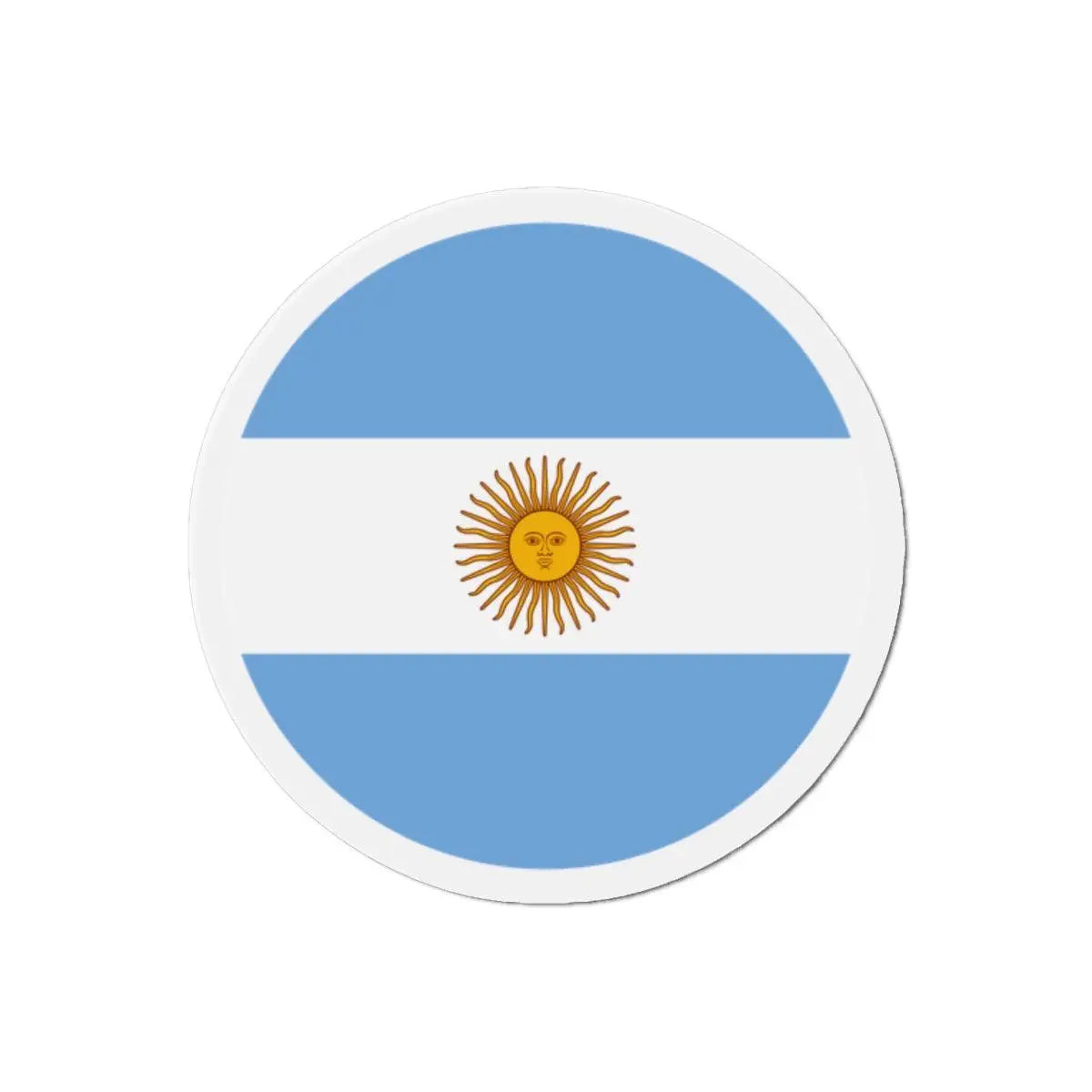 Aimant rond drapeau argentine forme décorative souvenir