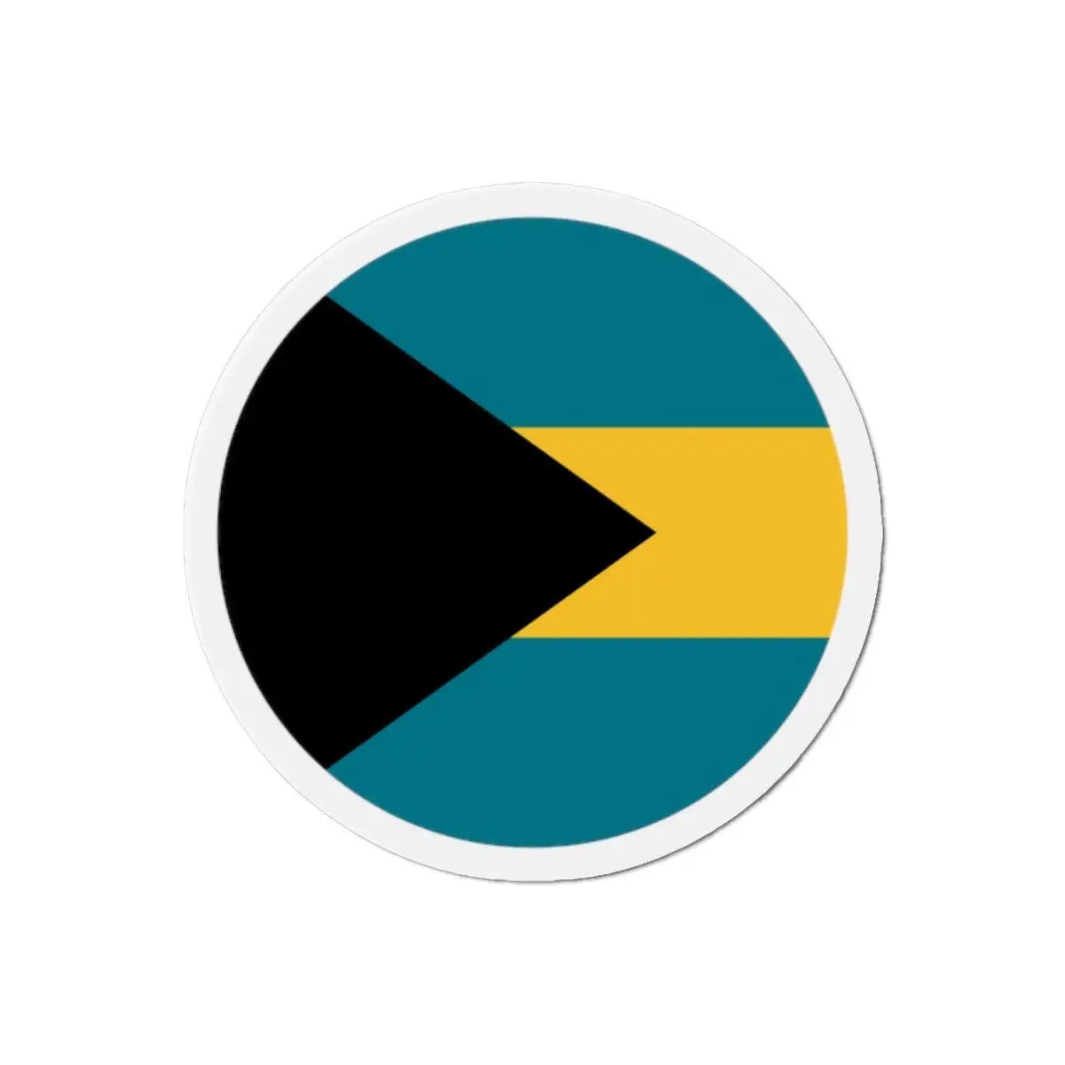 Aimant rond drapeau bahamas forme décorative magnétique