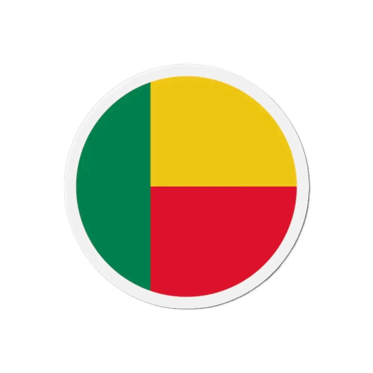 Aimant rond drapeau bénin forme décorative magnétique