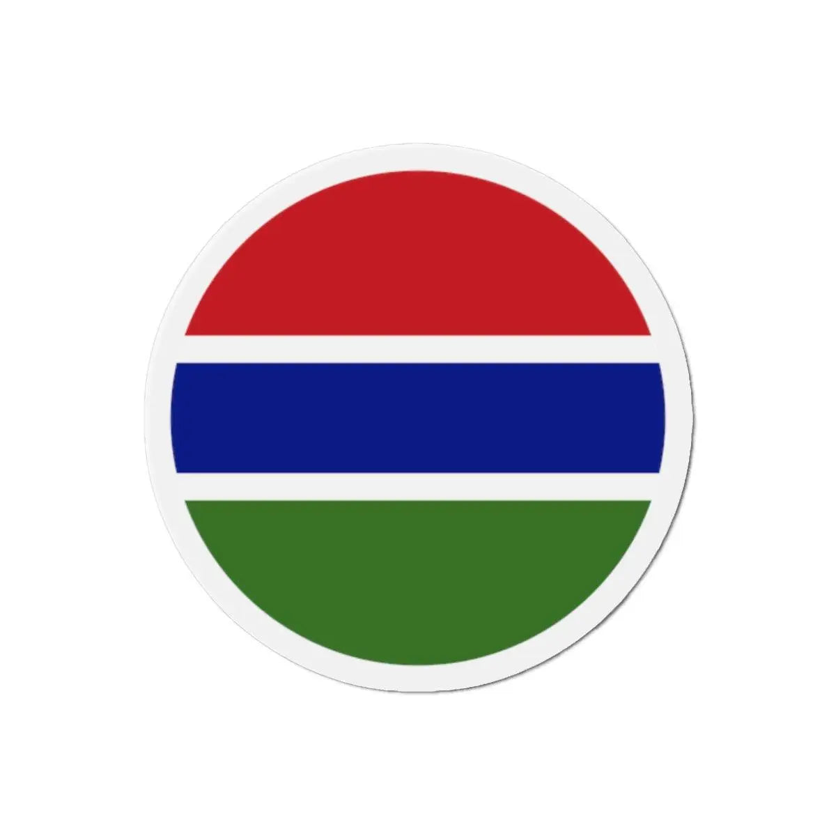 Aimant rond drapeau gambie forme décorative réfrigérateur