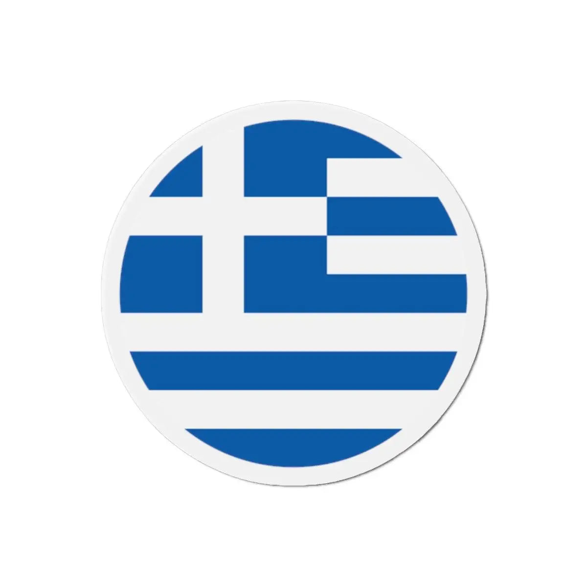 Aimant rond drapeau grèce forme décoratif pour réfrigérateur